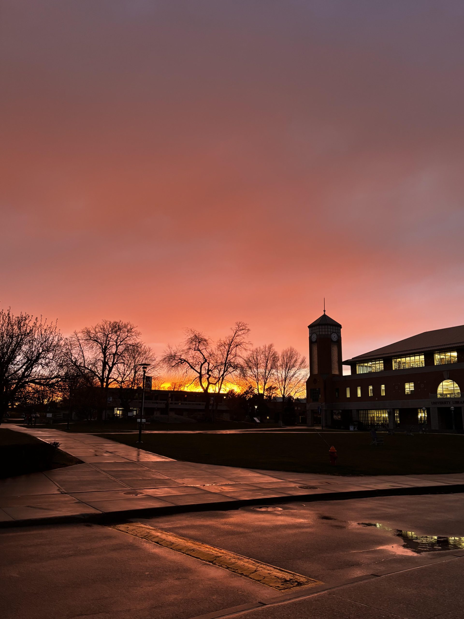 Sunset at Roger Williams University