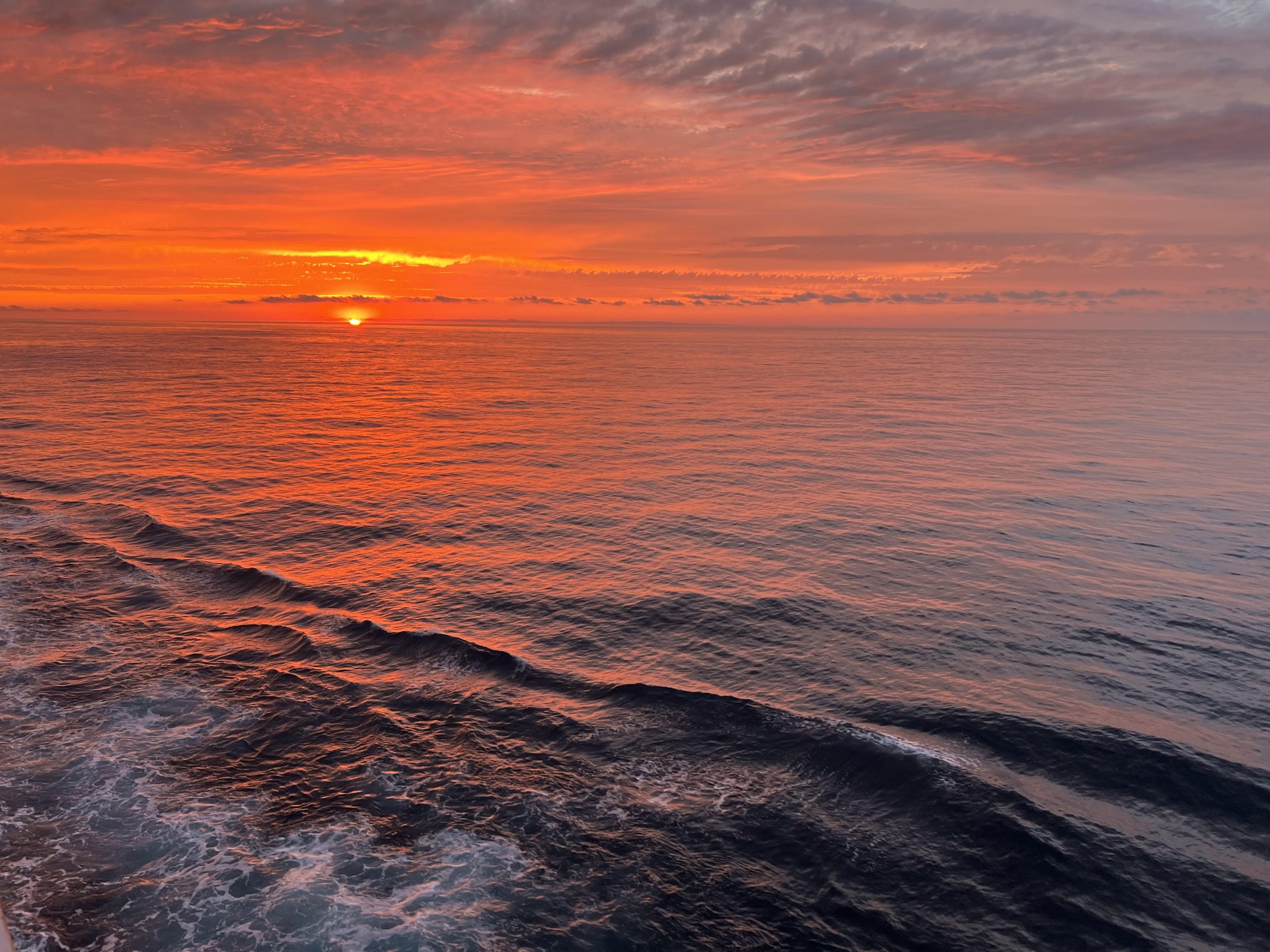 Sunset off the coast of Halifax, Canada